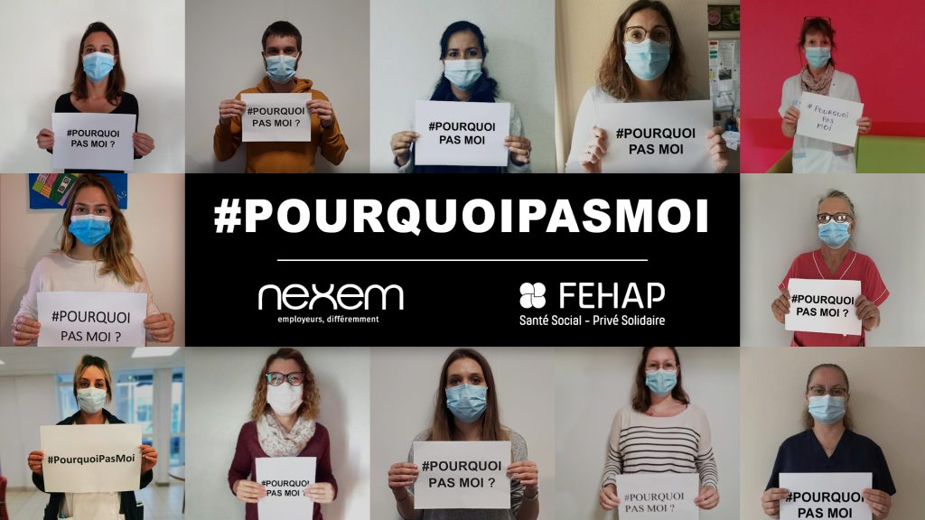 #Pourquoipasmoi ? : une campagne digitale en réaction à l’exclusion des professionnels du domicile et du handicap des revalorisations salariales.